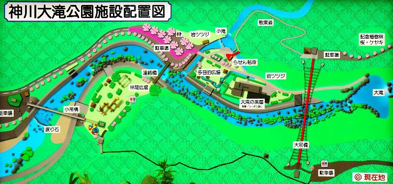 神川大滝周辺マップ