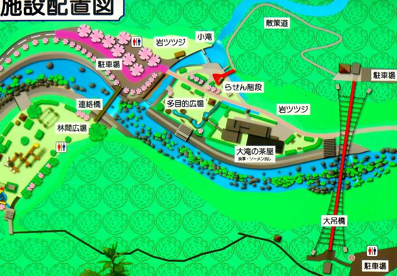 神川大滝周辺マップ